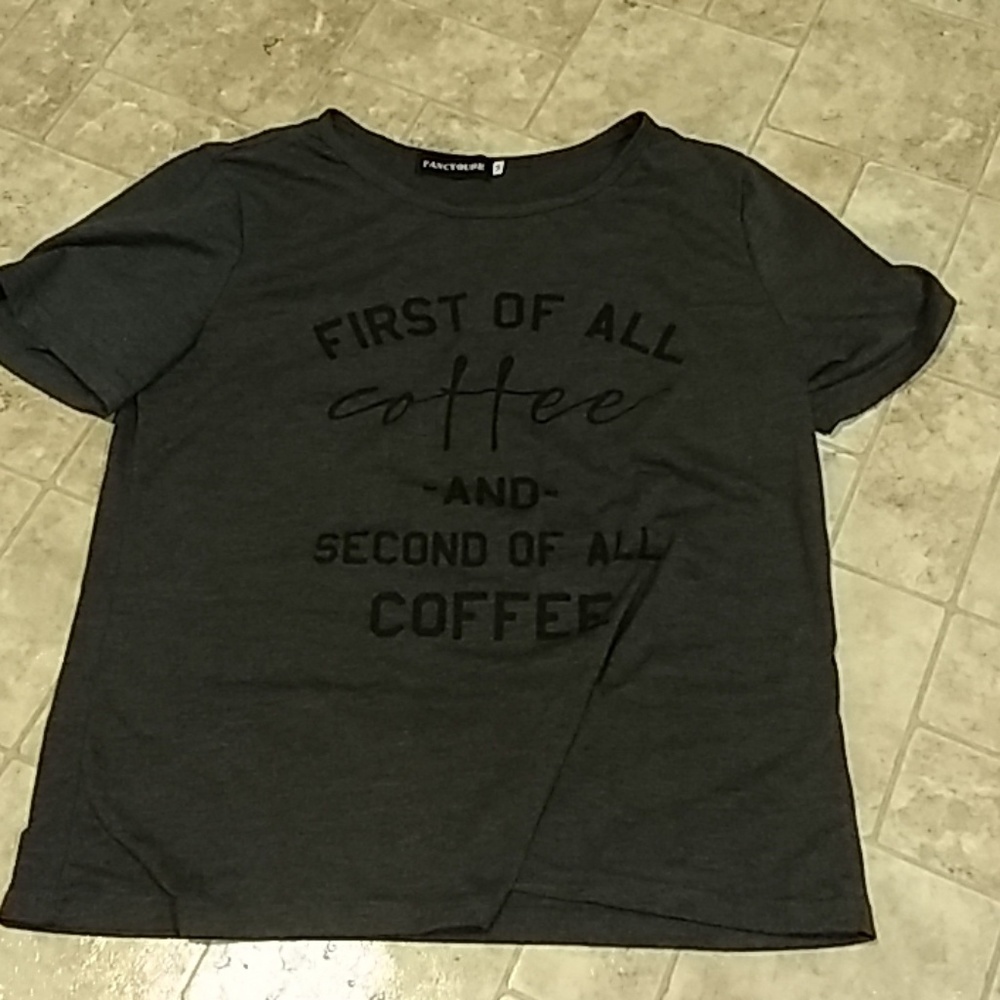 Grey coffee shirt